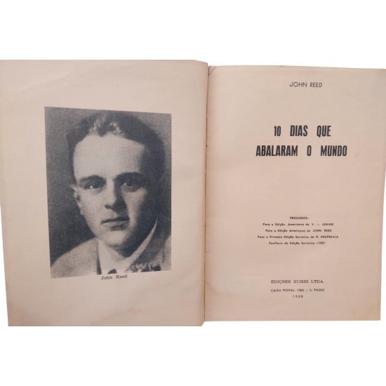 10 Dias Que Abalaram o Mundo, John Reed, Edição Rara de 1958, Capa de Luxo - Frete Grátis