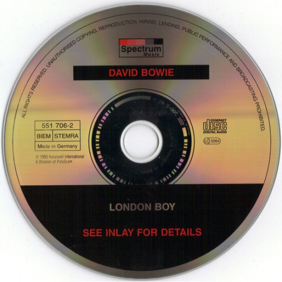Cd David Bowie, London Boy, Importado Inglaterra Cd David Bowie, London Boy, Importado Inglaterra