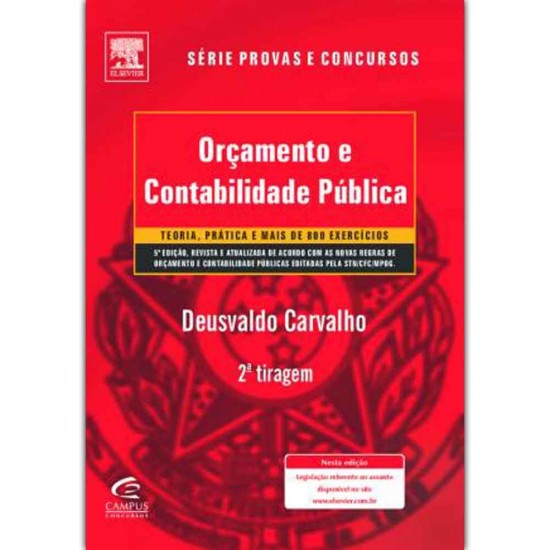 Orçamento e Contabilidade Pública, Deusvaldo Carvalho, Série Provas e Concursos