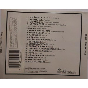 CD 20 Preferidas, Tom Zé