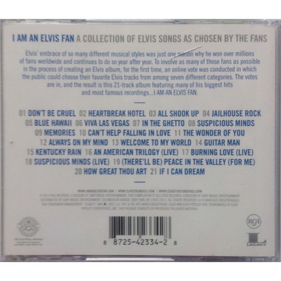 Cd A Collection Of Elvis Songs Chosen By The Fans