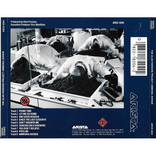 Cd The Alan Parsons Project, Ammonia Avenue, Arista, 1984, Importado USA