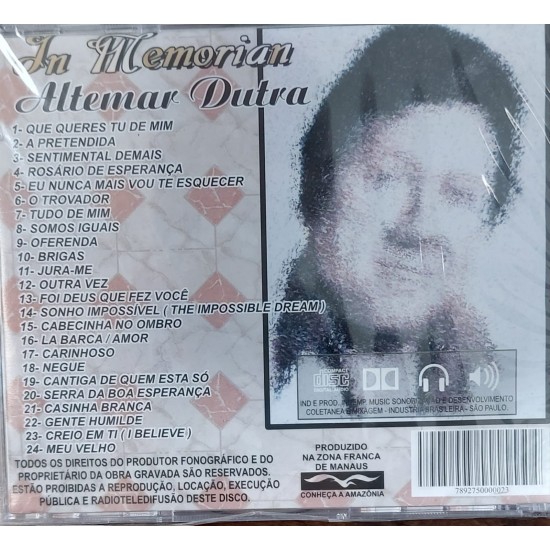 Cd Altemar Dutra, In Memorian Cd Altemar Dutra, In Memorian