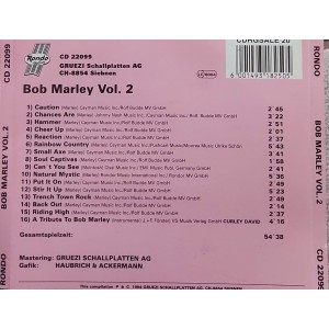 Cd Bob Marley, Volume 2 Cd Bob Marley, Volume 2