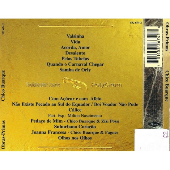Cd Chico Buarque, Coleção Obras-Primas