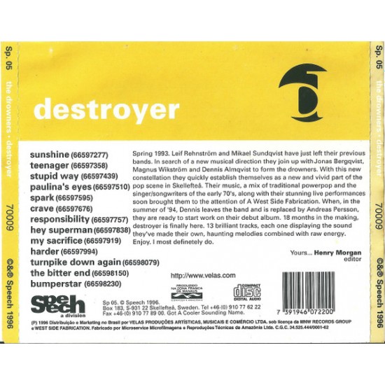 Cd Destroyer, The Drowners Cd Destroyer, The Drowners