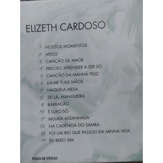 Cd Elizeth Cardoso, Coleção Folha Grandes Vozes , Lacrado - Frete Grátis