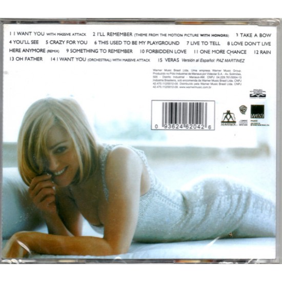 Cd Madonna, Something To Remember Cd Madonna, Something To Remember