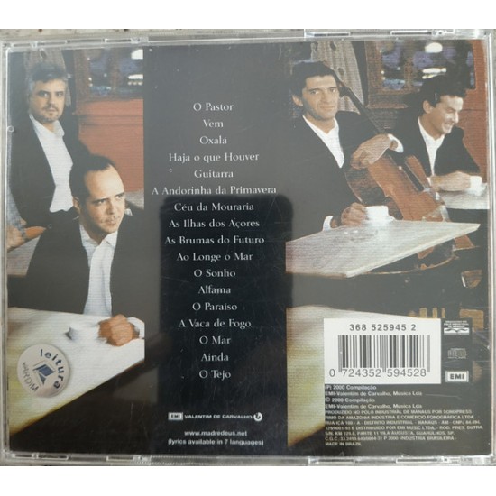 Cd Madredeus, Antologia, 2000 Cd Madredeus, Antologia, 2000