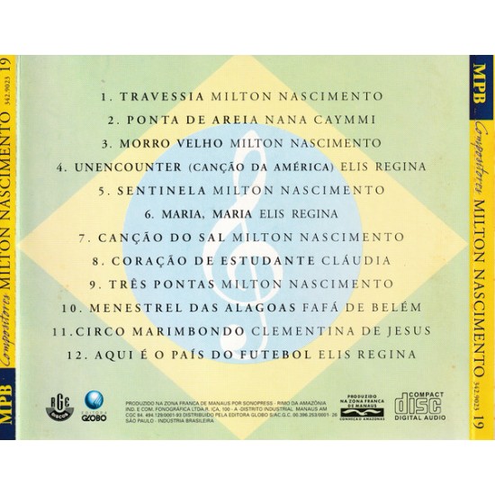 Cd Milton Nascimento, Coleção MPB Compositores