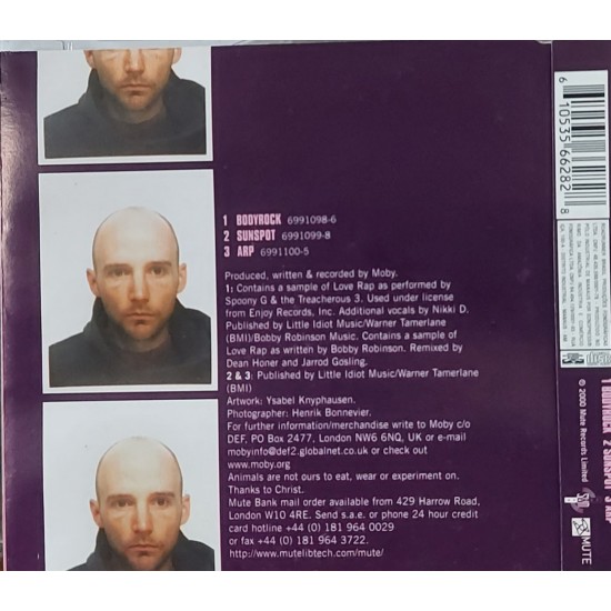 Cd Moby, Bodyrock, Single Cd Moby, Bodyrock, Single