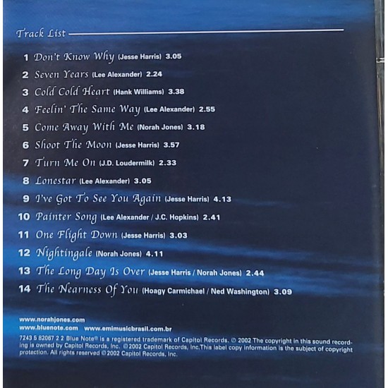 Cd Norah Jones, Come Away With Me, Duplo Cd Norah Jones, Come Away With Me, Duplo