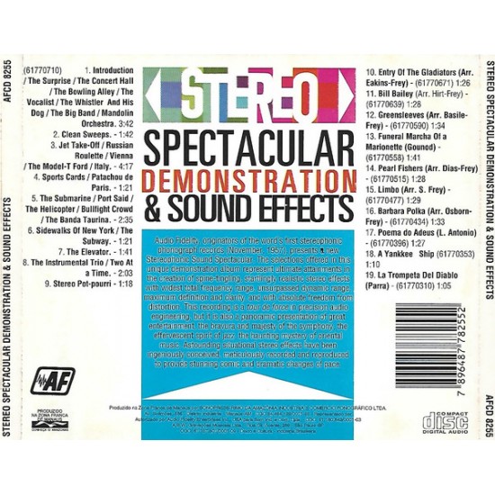 Cd Stereo Spectacular Demonstration & Sound Effects