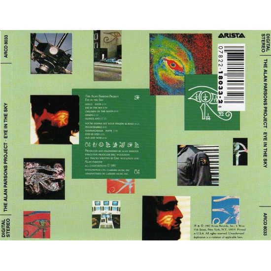 Cd The Alan Parson Project, Eye In The Sky, Arista, 1982, Importado USA