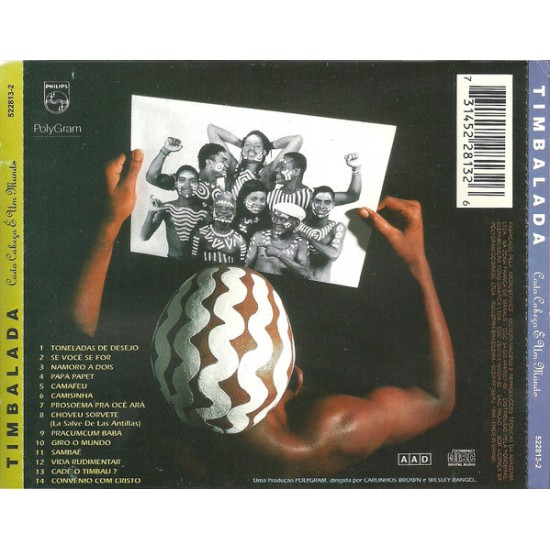 Cd Timbalada, Cada Cabeça é Um Mundo, 1994 Cd Timbalada, Cada Cabeça é Um Mundo, 1994