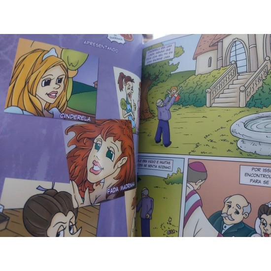 Cinderela em Quadrinhos, Adaptação do Clássico da Literatura de Charles Perrault
