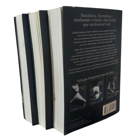 Coleção Cinquenta Tons de Cinza, Volumes 1,2 e 3, E. L. James Coleção Cinquenta Tons de Cinza, Volumes 1,2 e 3, E. L. James