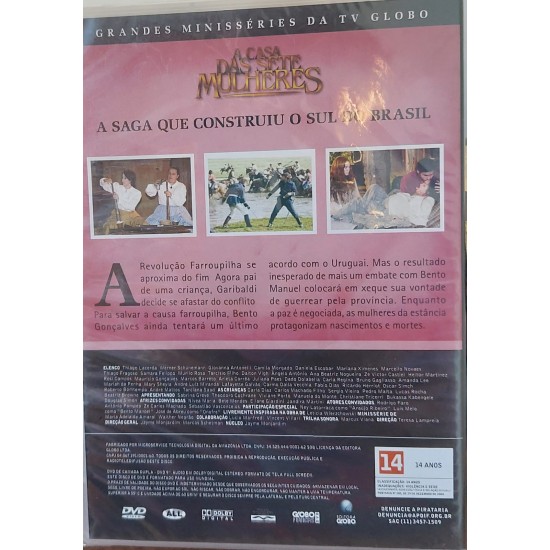 Dvd A Casa das Sete Mulheres, Parte 5 de 5 - Lacrado Dvd A Casa das Sete Mulheres, Parte 5 de 5 - Lacrado