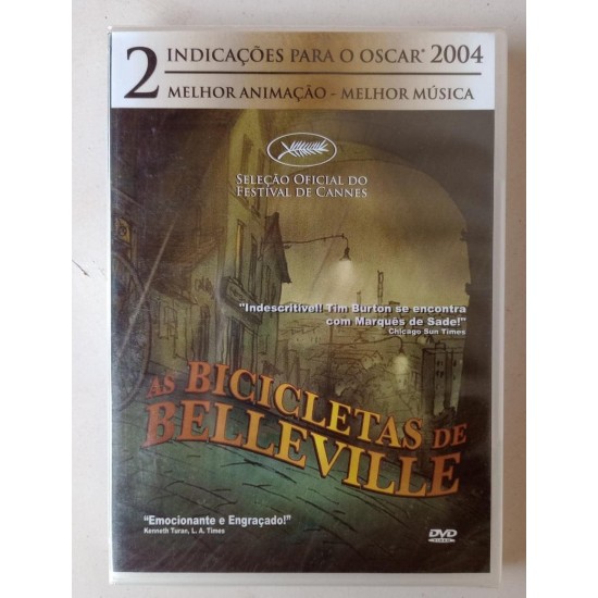 Dvd As Bicicletas de Belleville. 2 Indicações para o Oscar 2004