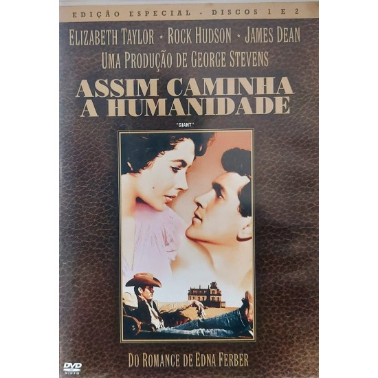 Dvd Assim Caminha a Humanidade, do Romance de Edna Ferber, Elizabeth Taylor, Rock Hudson, James Dean