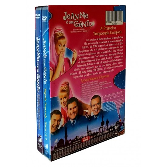 Dvd Jeannie é Um Gênio, A Primeira Temporada Completa, Volume com 4 Discos, Colorido Dvd Jeannie é Um Gênio, A Primeira Temporada Completa, Volume com 4 Discos, Colorido