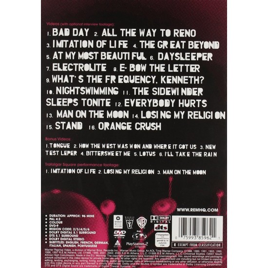 Dvd The Best Of R.E.M. In View, 1988-2003 Dvd The Best Of R.E.M. In View, 1988-2003