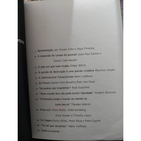 Encontros, Maio de 68, Sergio Cohn, Heyk Pimenta