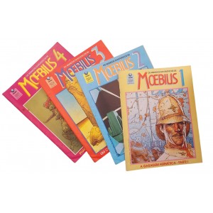 Os Mundos Fantásticos de Moebius, 4 Partes - Completa, Jean Giraud, Moebius - Frete Grátis