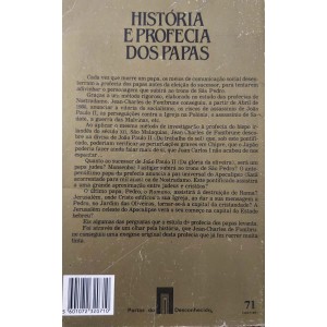 História e Profecia dos Papas, Jean-Charles de Fontbrune, Publicações Europa-América (Portugal)
