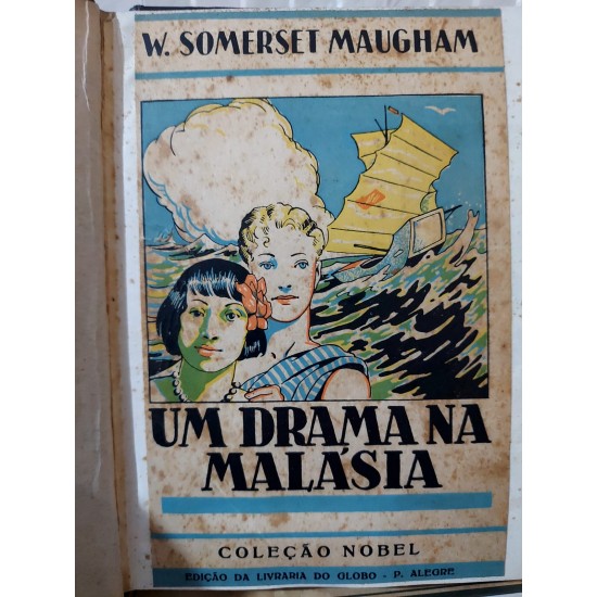 Kit 2 Livros W. Somerset Maugham, Um Drama na Malásia, Férias de Natal. Volumes com Capa em Couro e Lombada em Vermelho, Editora Globo