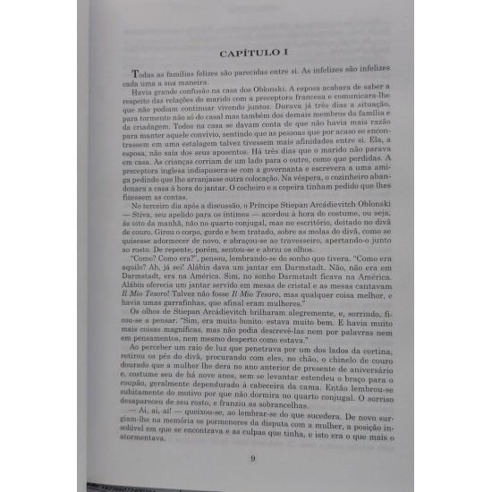 Ana Karênina, Leon Tolstoi, Capa de Luxo com Letras Douradas, Edição 2002