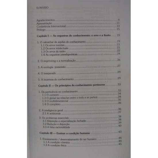 Os Sete Saberes Necessários à Educação do Futuro, Edgar Morin