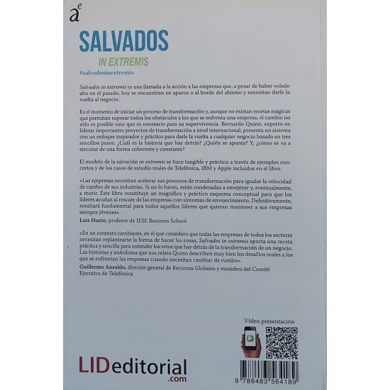 Salvados In Extremis, Como Dar La Vuelta A Negocios En Apuros, Bernardo Quinn
