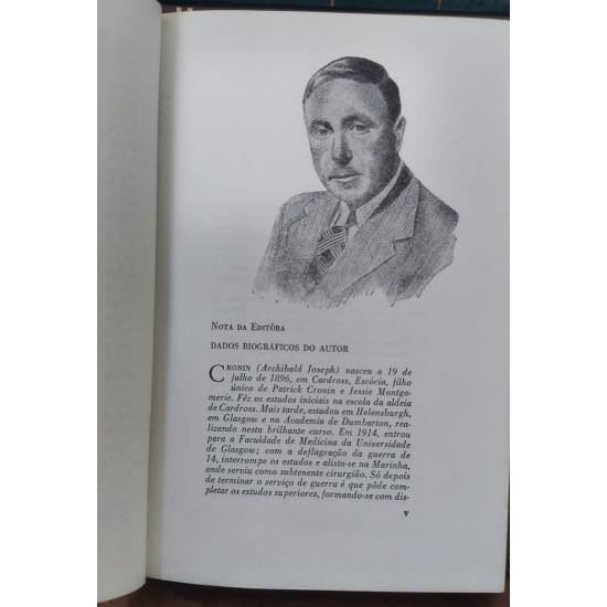 Sombras Numa Vida, A. J. Cronin, Edição de 1966, Capa de Couro, Frete Grátis