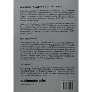 Matemática Financeira e Suas Aplicações, Alexandre Assaf Neto, 5ª Edição, Editora Atlas