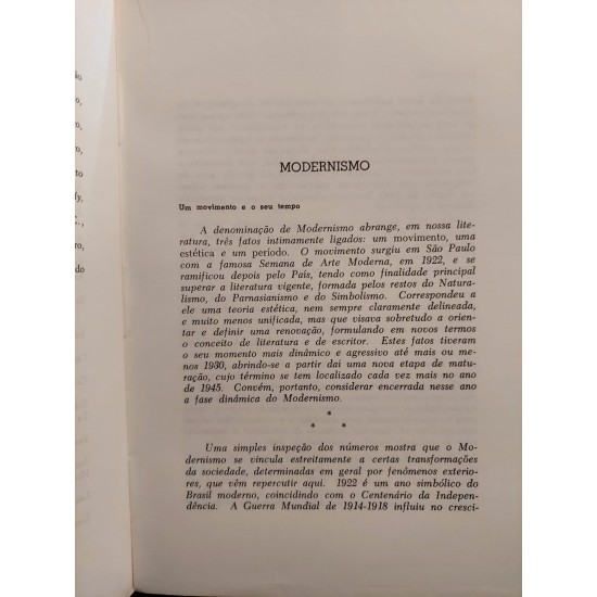 Modernismo, Presença da Literatura Brasileira, Antonio Candido, J. Aderaldo Castello Modernismo, Presença da Literatura Brasileira, Antonio Candido, J. Aderaldo Castello