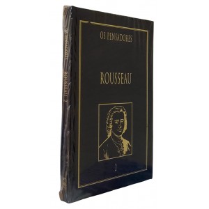 Os Pensadores, Rousseau, Capa Dura de Luxo em Azul, Nova Cultural