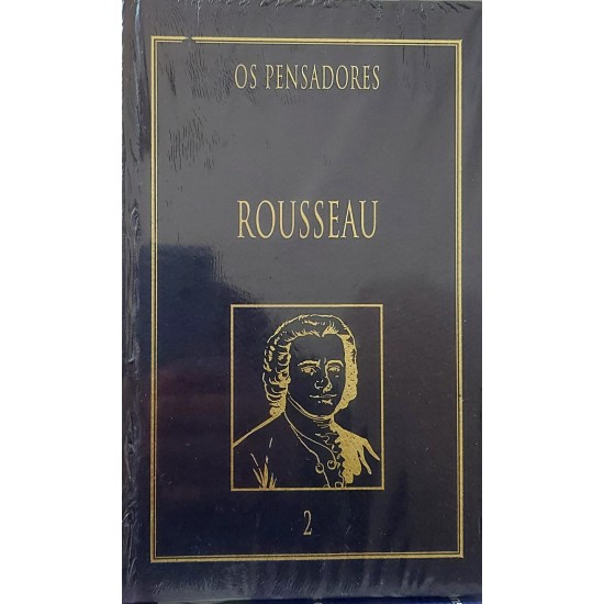 Os Pensadores, Rousseau, Capa Dura de Luxo em Azul, Nova Cultural
