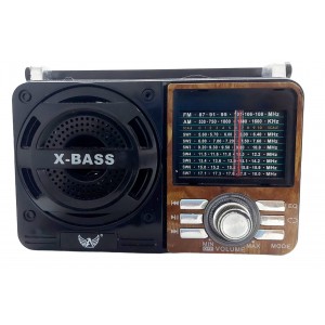 Radio X-Bass com USB e Card