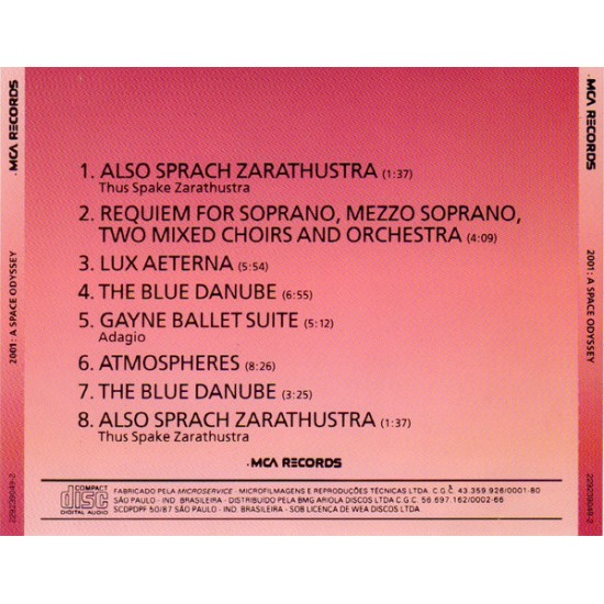 Cd 2001 A Space Odyssey, Volume Two Cd 2001 A Space Odyssey, Volume Two