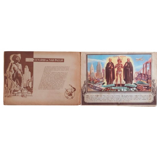 Álbum IV Centenário de São Paulo, 1554 1954 - Completo Álbum IV Centenário de São Paulo, 1554 1954 - Completo